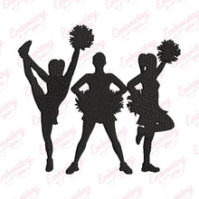 Cheerleader Embroidery Design