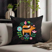 Fox & Flowers Embroidery Design