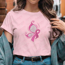 Breast Cancer Awareness Ribbon Butterfly Embroidery Design