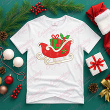 Christmas Sleigh With Presents Machine Embroidery Design