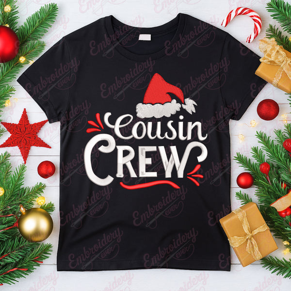 Cousin Crew Christmas Fun Embroidery Design