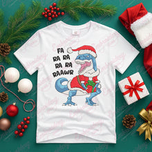 Fa Ra Ra Rawr Christmas Dinosaur Embroidery Design