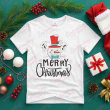 Merry Christmas Snowman Embroidery Design