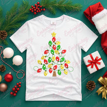 Christmas Tree Lights Embroidery Design