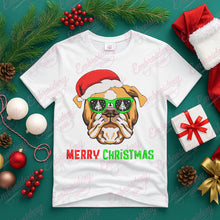 Festive Bulldog Fun Embroidery Design