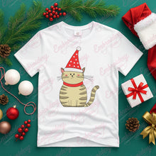 Christmas Cat Wearing Santa Hat Embroidery Design