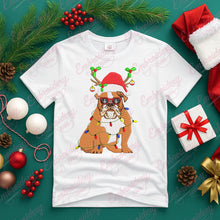 Christmas Santa Bulldog Embroidery Design