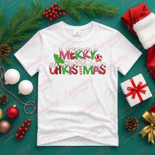 Merry Christmas Festive Greetings Embroidery Design