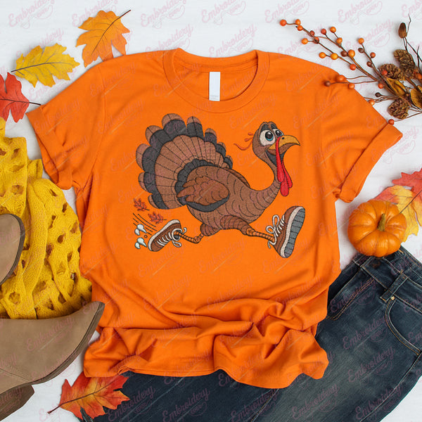 Thanksgiving Turkey Digital Embroidery Design
