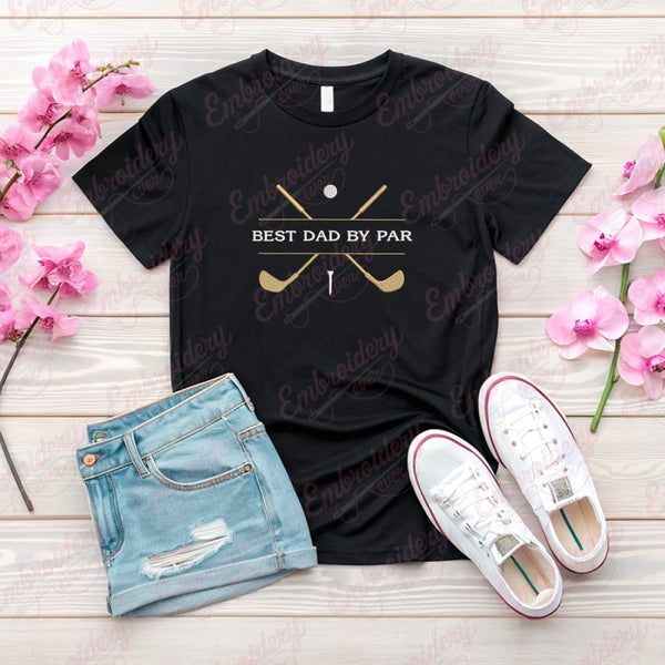Best Dad by Par Golf Embroidery Design