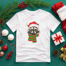 Christmas Raccoon Head Embroidery Design
