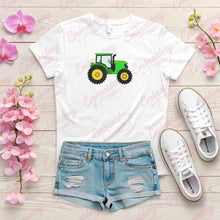 Green Fram Tractor Embroidery Design