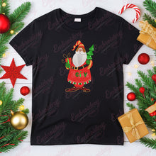 Christmas Santa With Tree And Gift Embroidery Design