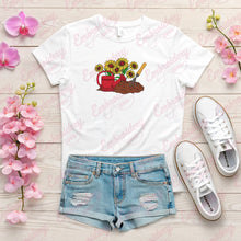 Pot With Sunflowers Gardening Embroidery Design