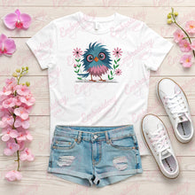 Whimsical Bird In Bloom Embroidery Design