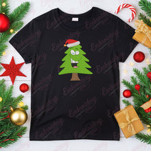 Happy Christmas Tree Embroidery Design