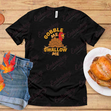 Gobble Me Swallow Me Thanksgiving Turkey Embroidery Design