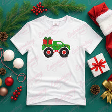 Christmas Monster Truck Embroidery Design