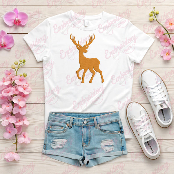 Deer Machine Embroidery Design
