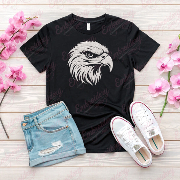 Eagle Head Embroidery Design