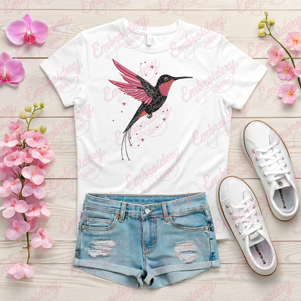 Flying Bird Embroidery Design