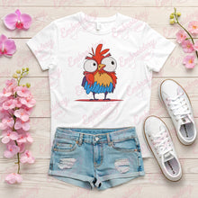 Colorful Cartoon Style Chicken Embroidery Design