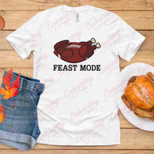 Feast Mode Thanksgiving Turkey Football Embroidery Design