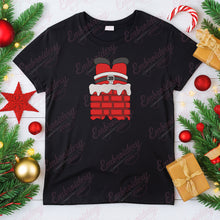 Christmas Santa In Chimney Embroidery Design