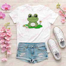 Cute Frog Machine Embroidery Design