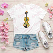 Violin Music Instrument Embroidery Design