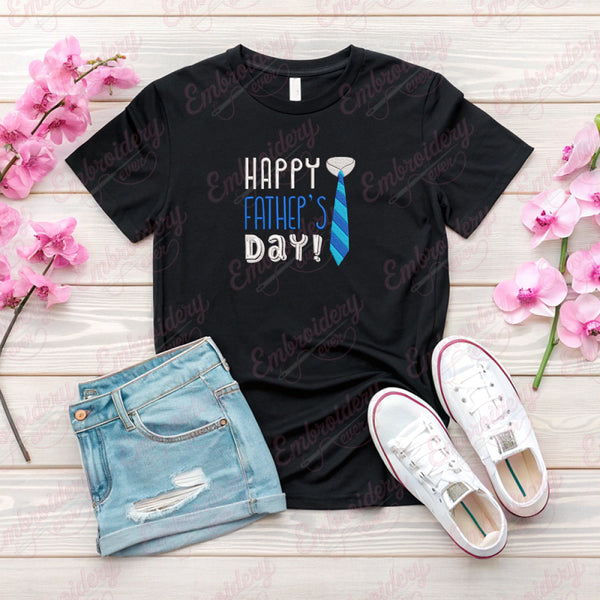 Happy Father's Day Embroidery Design