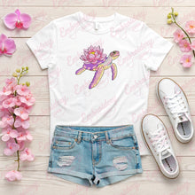 Floral Turtle Embroidery Design