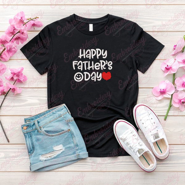 Happy Father's Day Embroidery Design