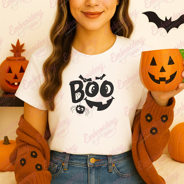 Halloween Boo Costume Embroidery Design