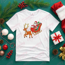 Santa's Christmas Sleigh Ride Embroidery Design