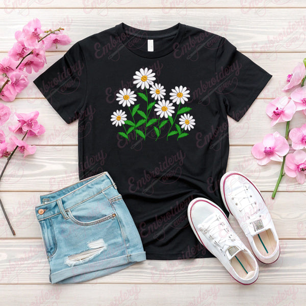 Daisy Flower Embroidery Design