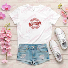 Certified Typography Machine Embroidery Design