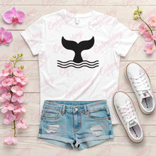 Whale Tail In Waves Embroidery Design