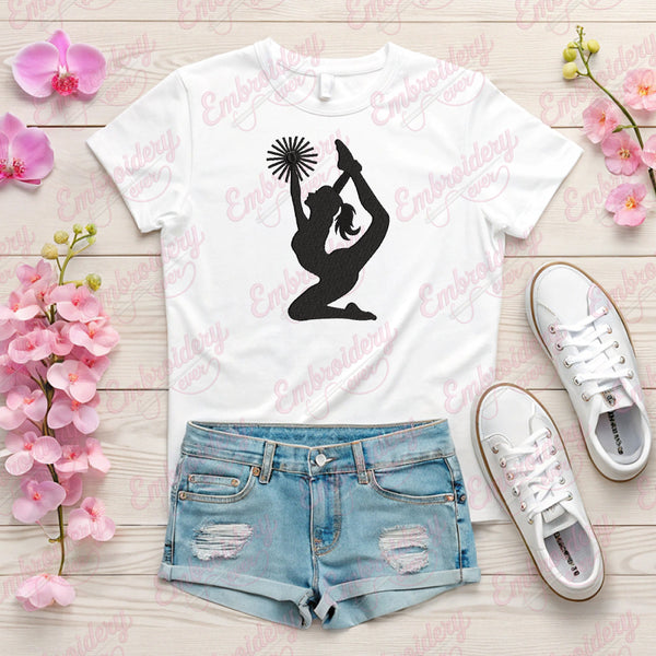 Dynamic Cheerleading Embroidery Design