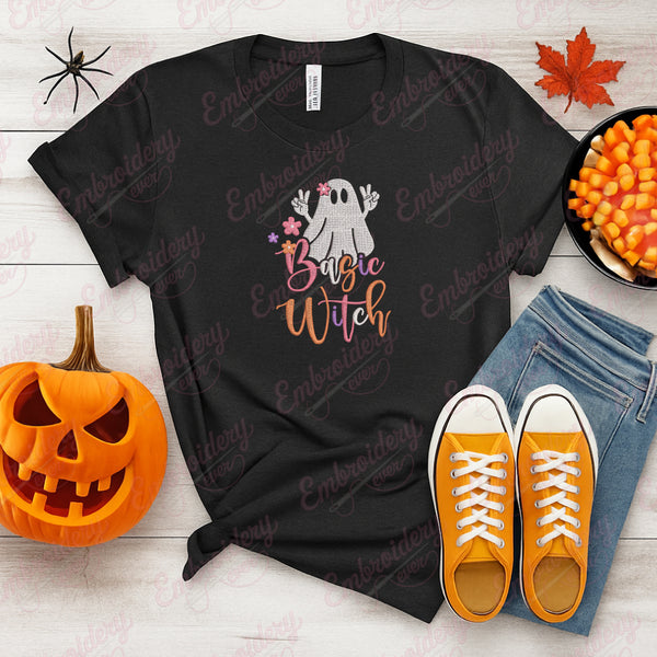 Bagic Witch Halloween Embroidery Design