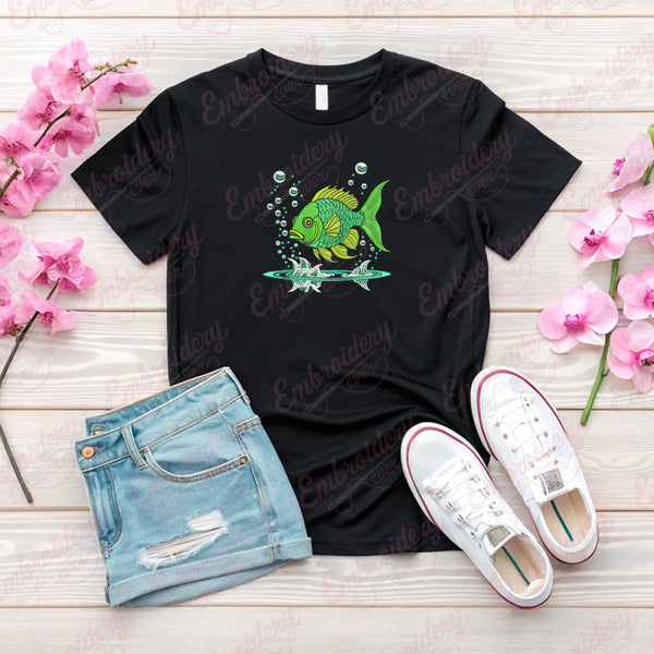 Funky Fish Machine Embroidery Design