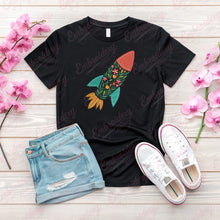 Floral Rocket Embroidery Design