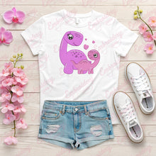 Pink Dinosaur Embroidery Design
