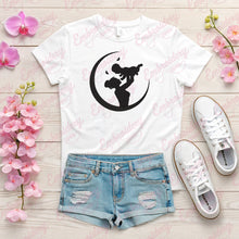 Mom and Child Embroidery Design