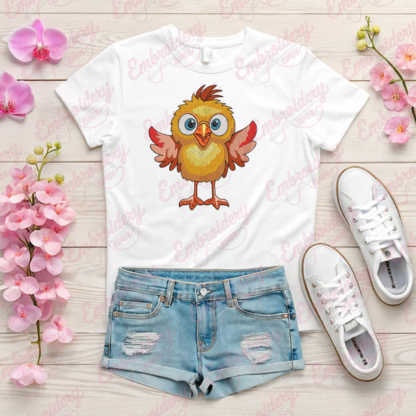 Baby Bird Embroidery Design