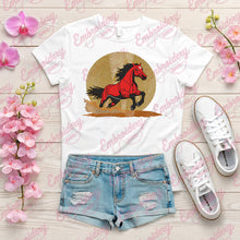 Vintage Horse Racing Embroidery Equestrian Machine Design