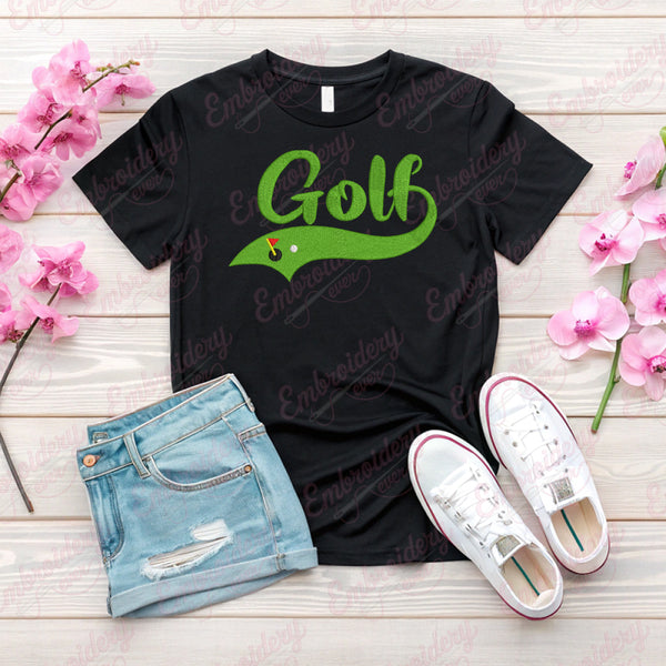 Golf Machine Embroidery Design