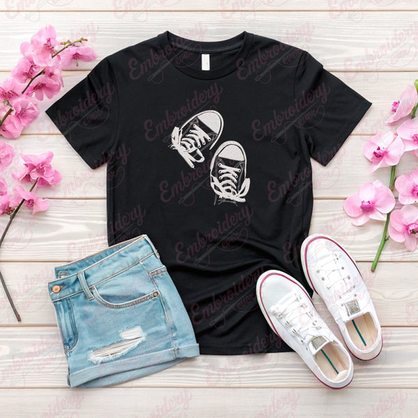 Converse Shoes Embroidery Design