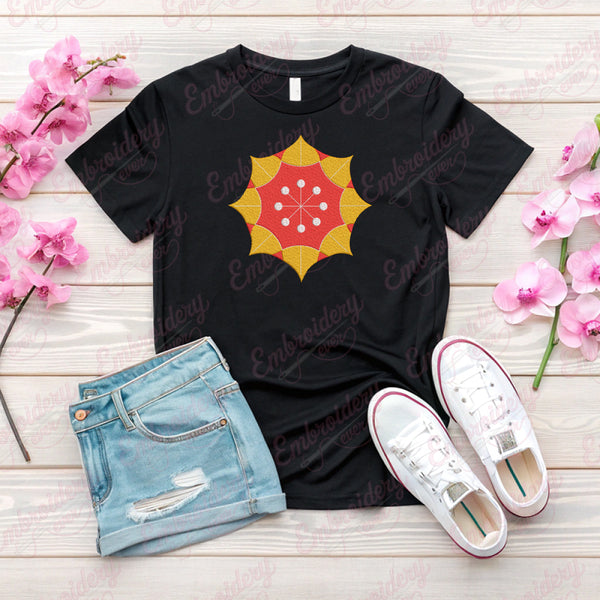 Flower Machine Embroidery Design