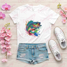 Colorful Bass Fish Embroidery Design